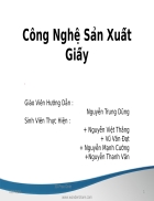 Slide công nghệ sản xuất giấy