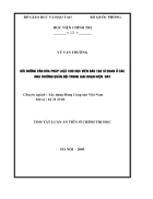 Bồi dưỡng văn hoá pháp luật cho học viên đào tạo sĩ quan ở các nhà trường quân đội trong giai đoạn hiện nay