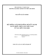 Hệ thống giải pháp đồng bộ đẩy mạnh xuất khẩu thuỷ sản Việt Nam từ nay đến năm 2020