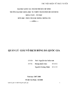 Quản lý giải bóng đá vô địch quốc gia