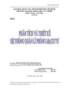 Phân tích và thiết kế hệ thống quản lý phòng mạch tư