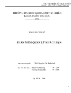 Phần mềm quản lý khách sạn