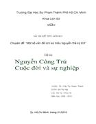 Nguyễn Công Trứ Cuộc đời và sự nghiệp