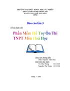 Phần Mềm Hổ Trợ Ôn Thi TNPT Môn Hoá Học