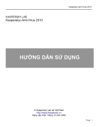 Hướng Dẫn Sử Dụng KAV 2010