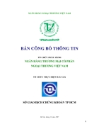 Bản công bố thông tin tổ chức phát hành Vietcombank