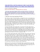 Thị trường chứng khoán Việt Nam trước sự gia nhập WTO