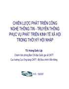 Chiến Lược Phát Triển Công Nghệ Thông Tin Và Truyền Thông