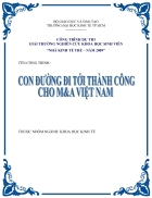 Con đường đi tới thành công cho M A Việt Nam