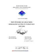 Phân tích hiệu quả hoạt động kinh doanh tại công ty cổ phần may Tiền Tiến