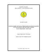 Đánh giá hiệu quả hoạt động kinh doanh ngoại hối của Ngân hàng Thương Mại Cổ Phần Xuất Nhập Khẩu Việt Nam Eximbank