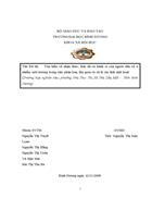 Tìm hiểu về nhận thức thái độ và hành vi của người dân về ô nhiễm môi trường trong việc phân loại thu gom và xử lý rác thải sinh hoạt