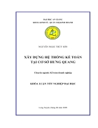 Xây dựng hệ thống kế toán tại cơ sở Hưng Quang