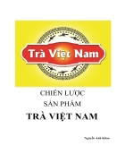 Chiến lược sản phẩm cho công ty Trà Việt Nam