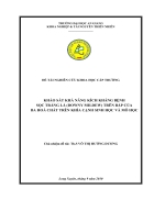 Khảo sát khả năng kích kháng bệnh sọc trắng lá Downy midlew trên bắp của ba hóa chất trên khía cạnh sinh học và mô học