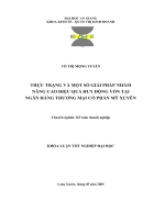 Thực trạng hoạt động huy động vốn và một số giải pháp nhằm nâng cao hiệu quả huy động vốn tại ngân hàng TMCP Mỹ Xuyên