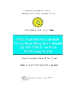 Phân tích rủi ro lãi suất trong hoạt động kinh doanh của Ngân hàng Thương mại cổ phần An Bình PGD Long Xuyên