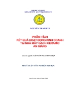 Phân tích kết quả hoạt động kinh doanh tại nhà máy gạch Ceramic An Giang