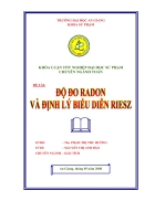 Độ đo Radon và định lý biểu diễn Riesz