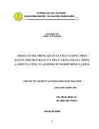 Khảo Sát Hệ Thống Quản Lý Chất Lượng Theo HACCP Cho Mặt Hàng Cá Basa Fillet Đông Lạnh Của Công Ty AGIFISH Xí Nghiệp Đông Lạnh 8