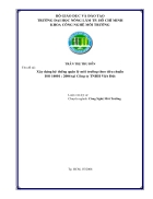 Xây dựng một hệ thống quản lý môi trường theo tiêu chuẩn ISO 14001 2004 tại Công ty TNHH Việt Đức