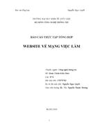 Bao cao thuc tap tong hop website ve mang viec lam