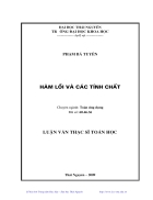 Hàm lồi và các tính chất