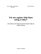 Trẻ em nghèo Việt Nam sống ở đâu Xây dựng và áp dụng cách tiếp cận đa chiều về nghèo trẻ em