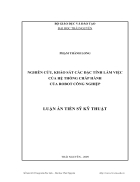 Nghiên cứu khảo sát các thông số làm việc của hệ thống chấp hành của robot công nghiệp