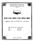 Báo cáo thực tập tại Công ty Cổ phần 27 7 Hải Hậu