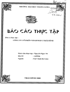 Báo cáo thực tập tại Công ty cổ phần VINAFOOD 1 Thái Bình