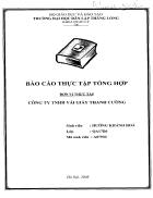 Báo cáo thực tập tại Công ty TNHH Vải giầy Thành Cường