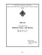 Báo cáo Vườn Quốc Gia Phong Nha Kẻ Bàng