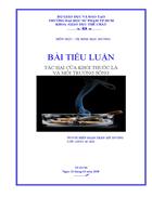 Tác hại của khói thuốc lá và môi trường sống