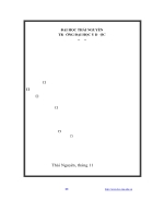 Thực trạng kiến thức thái độ thực hành về vệ sinh môi trường của người dân huyện Phổ Yên tỉnh Thái Nguyên