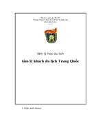 Tâm lý khách du lịch Trung Quốc khi tham gia du lịch