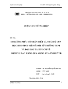 Đo lường mức độ nhận biết và thái độ của HS SV ở một số trường THPT tại thành phố HCM về dịch vụ bán hàng qua mạng vủa PNJ Silver