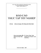 Báo cáo thực tập Khảo sát mạng viễn thông tỉnh Bình Định