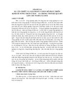 Sự cần thiết và giải pháp cơ bản để phát triển kinh tế nông thôn ở nước ta trong thời kì quá độ lên chủ nghĩa xã hội