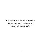 Cổ phần hóa doanh nghiệp Nhà nước ở Việt Nam lí luận và thực tiễn khi nghiên cứu vấn đề này