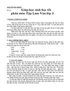 Giúp học sinh học tốt phân môn Tập Làm Văn lớp 3