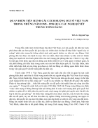 Quan điểm tiến hành cải cách ruộng đất ở việt nam trong những năm 1945 1956 qua các nghị quyết trung ương đảng