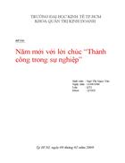 Năm mới với lời chúc Thành công trong sự nghiệp