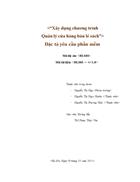 Báo cáo Đặc tả yêu cầu phần mềm
