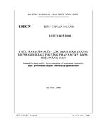 Thức ăn chăn nuôi Xác định hàm lượng monensin bằng phương pháp sắc ký lỏng hiệu năng cao