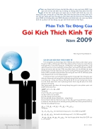 Phân Tích Tác Động Của Gói Kích Thích Kinh Tế Năm 2009