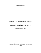 Những cách tân nghệ thuật thơ Xuân Diệu