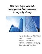 Bài tiểu luận về kính trong xây dựng