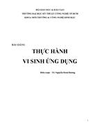 Thực hành vi sinh ứng dụng