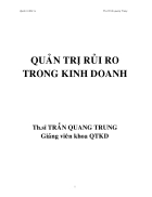 Bài giảng quản trị rủi ro trong kinh doanh